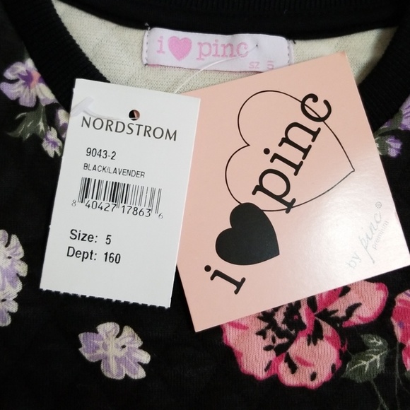 I Heart Pinc Girls Floral Dress sz 5 NWT - Picture 6 of 7